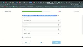 29 Module 4 Quiz | Python Intermediate | Sololearn