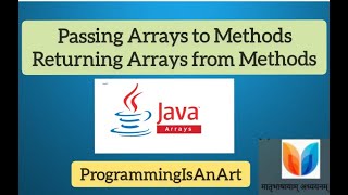 Passing Arrays to Methods| Returning Arrays from Methods #javaforbeginners #array