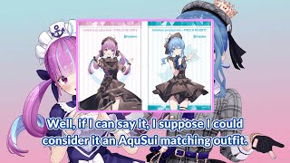 Suisei using every chance to flirt with Aqua 【Hololive/ENG Sub】