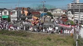 令和六年 市場秋祭り 宵宮 05信達四区連合曳