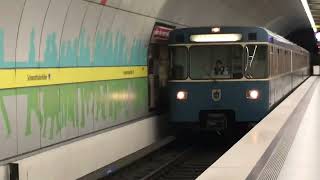 Munich U-Bahn U5 silent arrival at Schwanthalerhöhe station. #train #germany