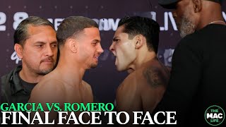 BREAKING: Ryan Garcia vs. Rolly Romero FINAL FACE TO FACE