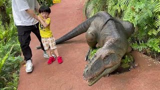 沖縄 DINO恐竜PARKやんばる亜熱帯の森で初めて恐竜に出会った4歳と2歳