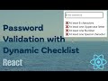 React Password Validator ✅ Real-Time Password Checker 🔒|| Regex for Password Validation || React