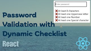 React Password Validator ✅ Real-Time Password Checker 🔒|| Regex for Password Validation || React