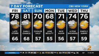 New York Weather: CBS2 5/28 Nightly Forecast at 11PM