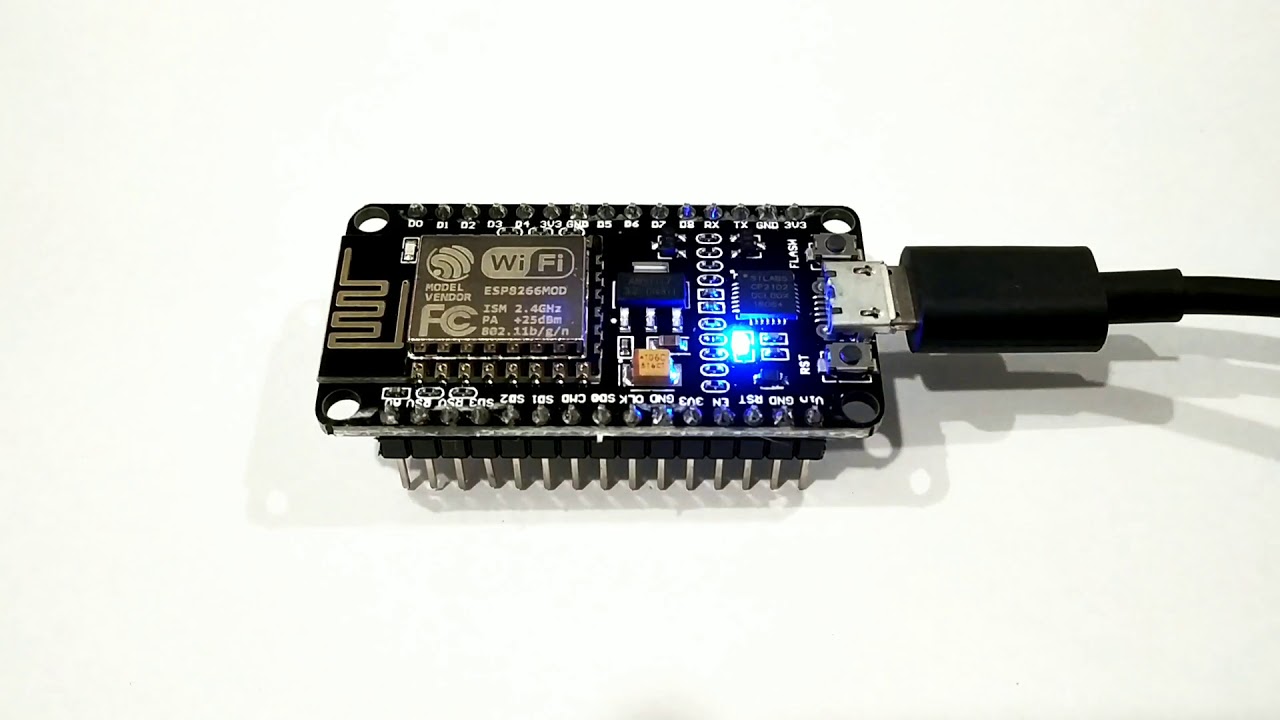 Blinking Onboard LED On NodeMCU ESP8266 - YouTube