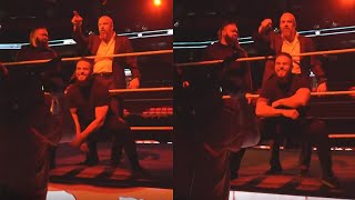 Triple h helps Jacob fatu \u0026 Tama Tonga off air backstage scene on WWE SMACKDOWN