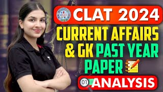 CLAT 2024 | Current affairs & GK Past Year Paper Analysis | Unacademy CLAT | CLAT | #clat #clat2024