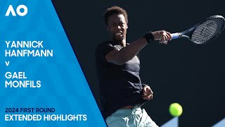 Yannick Hanfmann v Gael Monfils Extended Highlights | Australian Open 2024 First Round