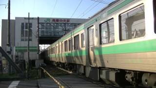 新千歳空港行普通列車　発寒中央駅到着