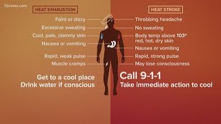 Heatstroke vs. heat exhaustion