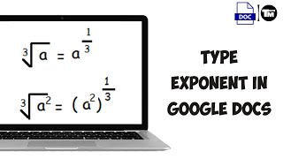 How to Type Exponents in Google Docs