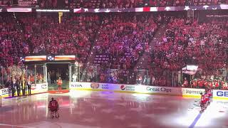 NJ Devils Carolina Hurricanes Game 3 Arlette Does The National Anthem