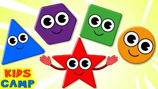 Learn Shapes for Kids with Circle, Square, Triangle | Fun Learning Videos | @kidscamp