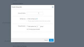 Canvas: Creating Small Group Discussions