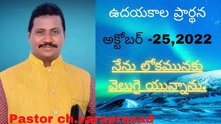 నేను లోకమునకు వెలుగై యున్నాను.