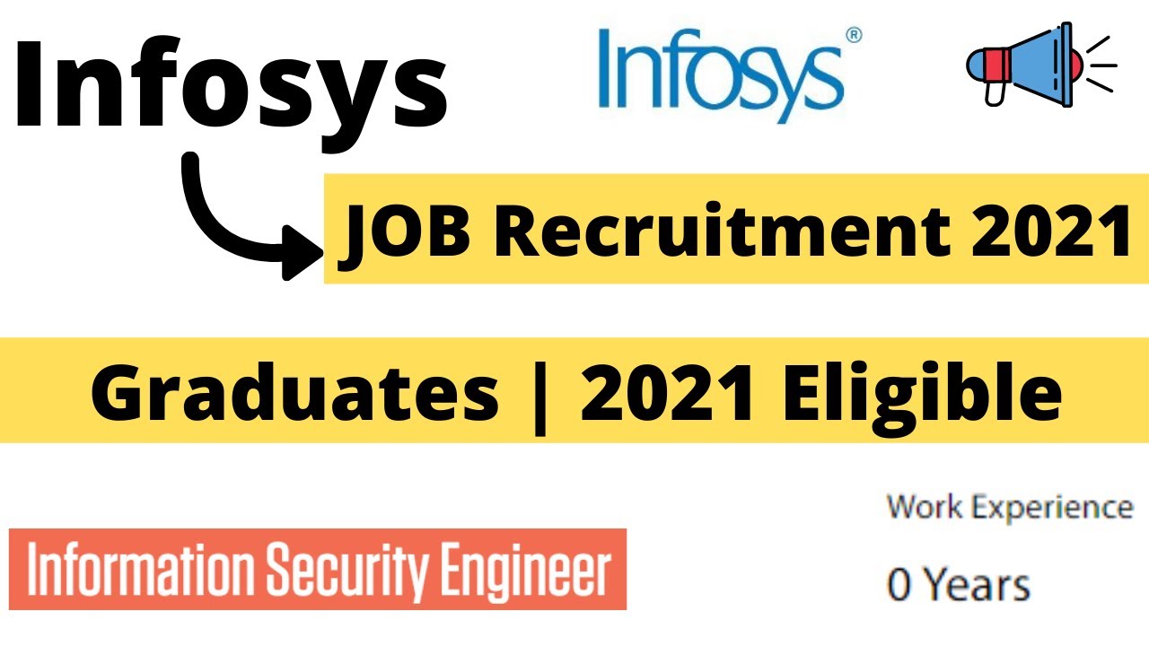 Infosys Job Recruitment 2021 | Freshers Eligible | Infosys Jobs For ...