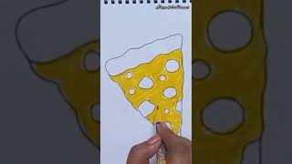 | Pizza Drawing Easy| | Pizza Drawing| #shorts #pizzadrawing