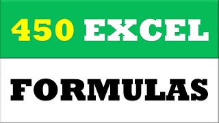 Learn 450 EXCEL FORMULAS and functions in 1 VIDEO