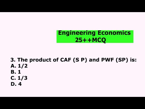 Engineering Economics(MCQ) For Civil/mechanical/electrical/computer ...