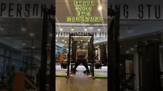 데드리프트와 배근력의 관계!!    -배근력 300kg과 데드리프트 220kg