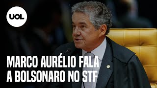 STF: Marco Aurélio pede que Bolsonaro busque corrigir desigualdades e exalta Constituição