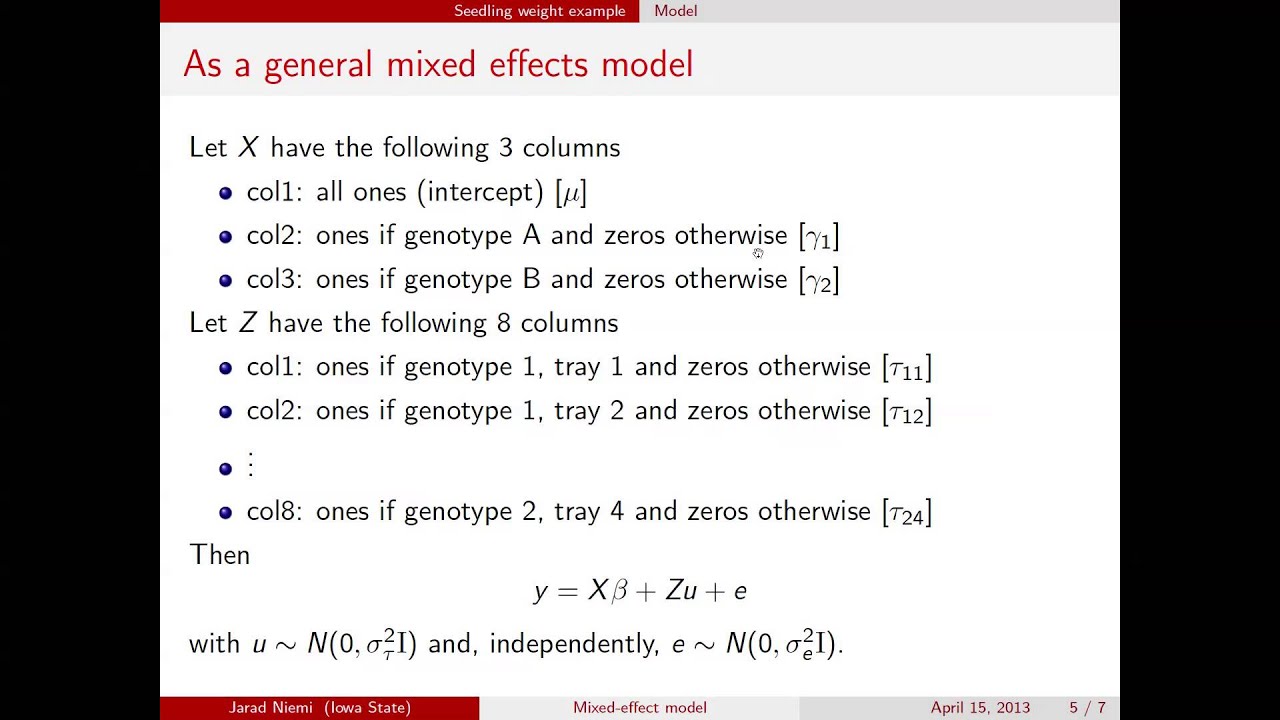 Mixed Effect Models - YouTube