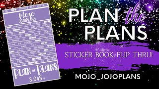 NEW Plan the Plans Sticker Book Flip-Thru- Mojo_JojoPlans