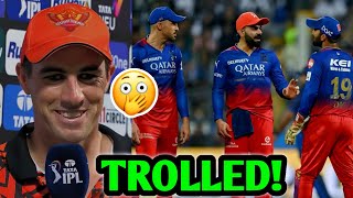 Pat Cummins TROLLS RCB & SAVAGE Moment! 😱🔥| SRH Pat Cummins IPL 2024 Cricket News
