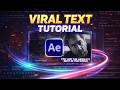 How to Make Glow Text Captions in After Effects (NO PLUGINS)