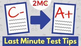 3 Last Minute Test Taking Strategies that WORK! | Exam and Test Prep