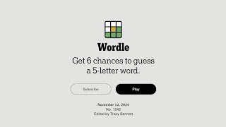 November 12, 2024 - Wordle, Connections, and Strands (The New York Times Puzzles)