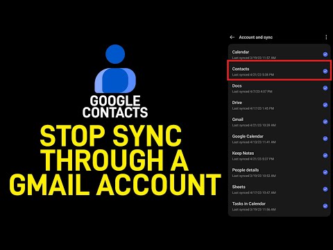 How to Turn OFF Contact Sync Through Gmail in Android Phone