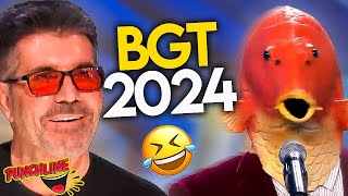 Funny FISH Comedian Amuses Simon Cowell! BGT 2024