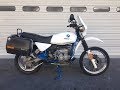 BMW R80GS Basic Engine warm up!