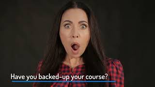 How to Back Up Your Course - Exporting a Course in Blackboard
