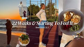 A Realistic Week at 22 Weeks Pregnant | Body Image, Training Struggles & Content Creation Chats