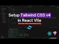 React Vite + Tailwind CSS v4: Setup & Custom Colors (2025 Update)