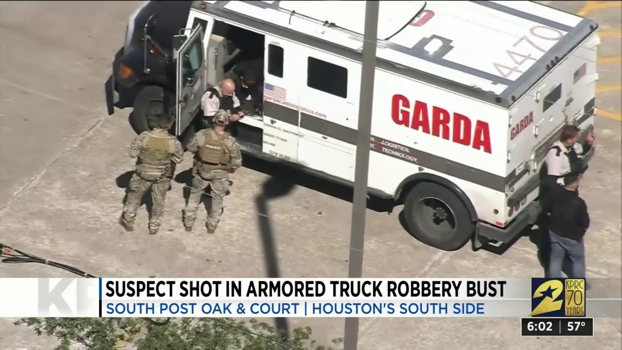 Suspect Shot In Armored Truck Robbery Bust - YouTube