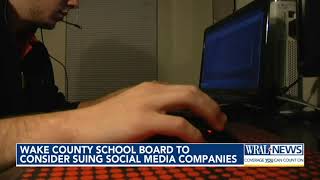Wake County school board to consider suing social media companies
