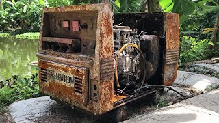 Restoration Generator Silent SHINDAIWA  | Restore Gasoline Engine Old