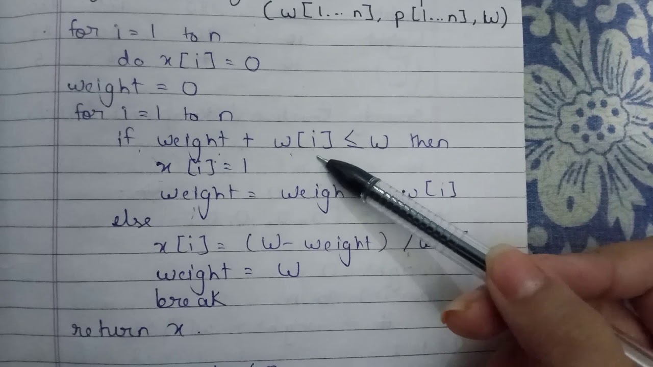 Knapsack Problem Example Using Greedy Method Design Talk