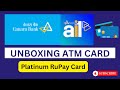 unboxing canara bank platinum rupay atm card #atm #shorts #banking #viralvideos  #unboxingvideo