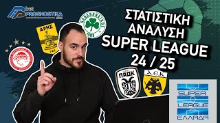 Κορυφαία στατιστικά ομάδων Super League 2024-25