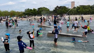 [4K] Seoul Walk 🇰🇷 Yeouido Hangang Park Mulbit Square Weekend Scenery Walking Tour