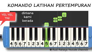 komando latihan pertempuran not pianika