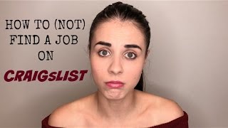 How to (not) Find a Job on Craigslist