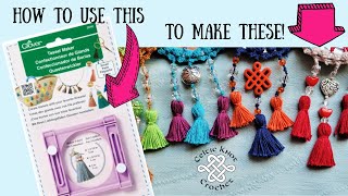 Step-by-step tutorial for Clover's Small Tassel Maker