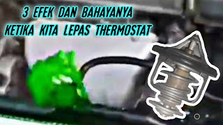 bahaya lepas thermostat pada mobil dan motor